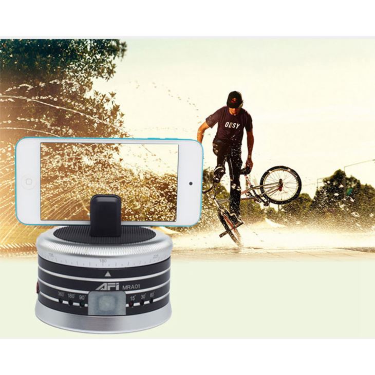 360 ° självrotationspanormisk huvud för fotovideo Land-Lapse kamerabild AFI MRA01