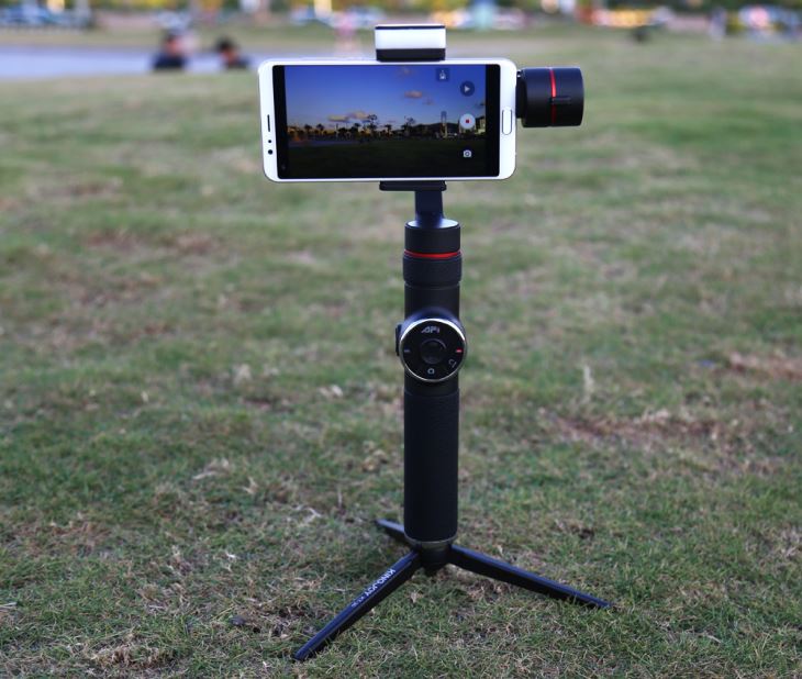 AFI V5 Auto Object Tracking Monopod Selfie-Stick 3 Axis Handhållen Gimbal För Kamerans Smartphone